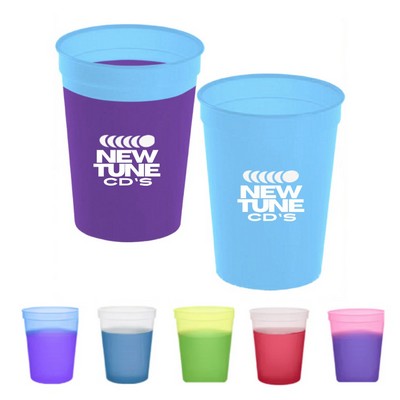 22 oz Color Changing Stadium Cup – Reusable Mood Plastic Promotional Drink Cup