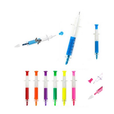 Syringe Shape Highlighter Pen