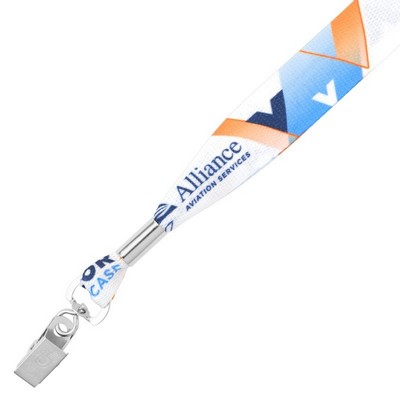 1" Value USA Made Dye Sublimated Lanyard