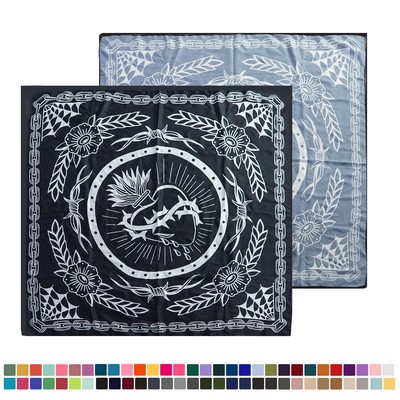 Imitation Satin Silk Square Scarf