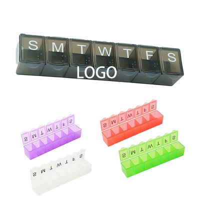 Individual 7 Days Pill Box with Case