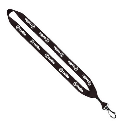 3/4" Polyester Lanyard with Swivel Snap Hook