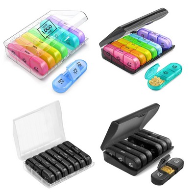 Portable Pill Organizer for 3 Daily Doses per Week
