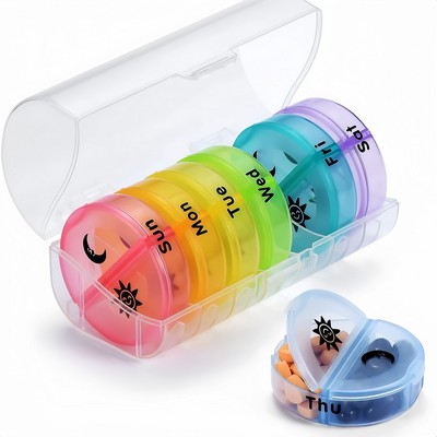14 Compartments Weekly Pill Organizer - 2 Times a Day