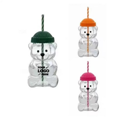 20 Oz Cute Bear Shaped Glass Tumbler