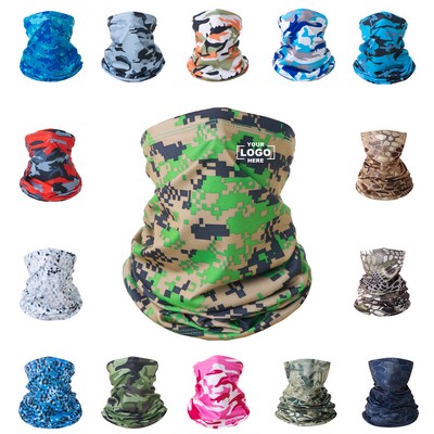 Camouflage Sun Protection Face Mask Neck Gaiter