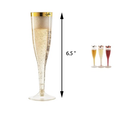 6.5 Oz Disposable Champagne Flutes