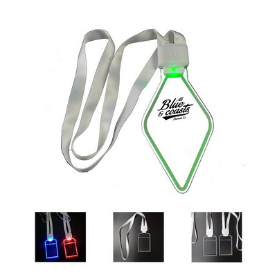 Volunteer Lanyard with Glowing Card Holder