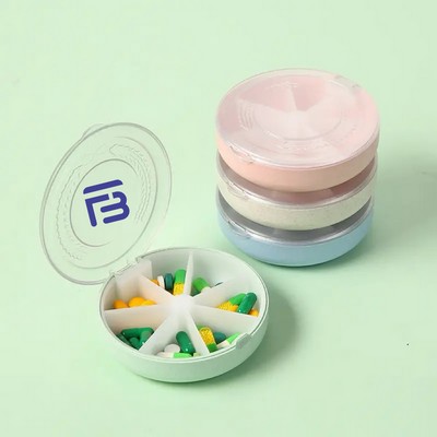 7-Day Transparent Rotating Pill Box
