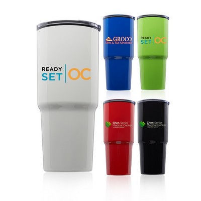 32 oz. Barton Plastic Double Wall Travel Mugs