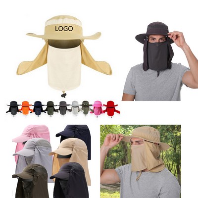 Sun Protection Hat With Face Neck Mask