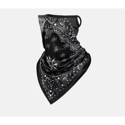 Motorcycle Sun Mask UV Ear Monaural Neck Gaiter(Full Size Custom Printing)