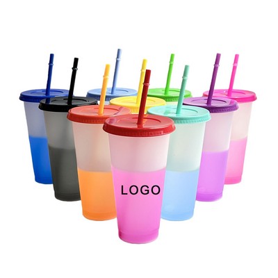 24 Oz Color Changing Cups Plastic