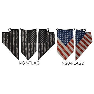 Triangle Face Cover Scarf Masks Bandana Balaclava Neck Gaiter with Ear Loops