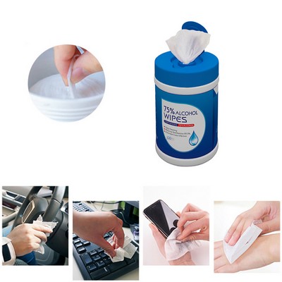 100pcs 75% Alcohol Wipes Disinfectant Wipes