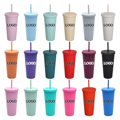 24Oz Classic Tumbler With Lid And Straw