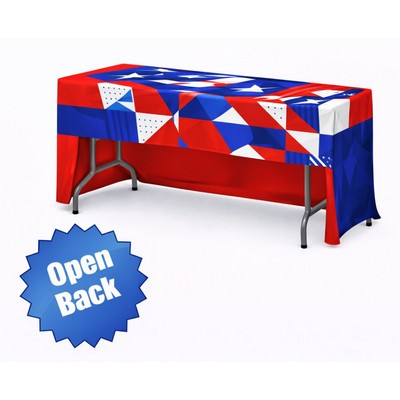 4' Open Back Table Throw w/ Graphics (4'x24"x29")