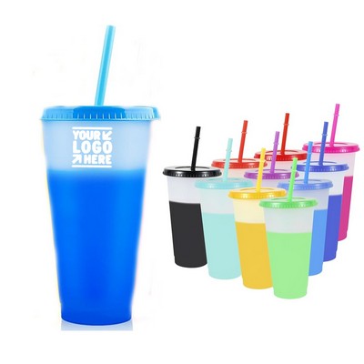 24 Oz. Mood Stadium Cup Straw Lid Set