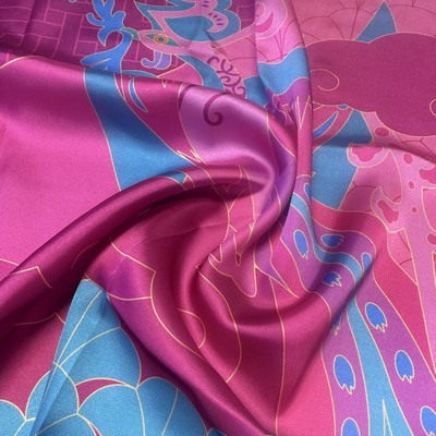 35" x 35" Silk-polyester Sublimation Scarf