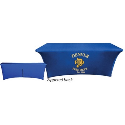 6' Zipper Back Poly Stretch Table Throw