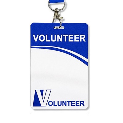 Full-Color Event Volunteer ID Cards – Double-Sided PVC (4" x 6")