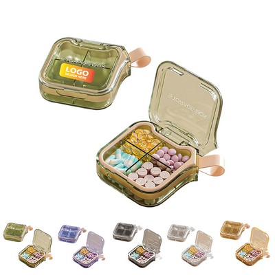 4 Compartment Pocket Small Pill Box
