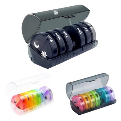 7 Day Pill Organizer Weekly Medication Case