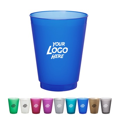 Flex Frosted Plastic Stadium Cups - 16 oz