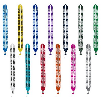 IMPORT Rush 3/4" Polyester Lanyard with Silver Crimp & Split-Ring