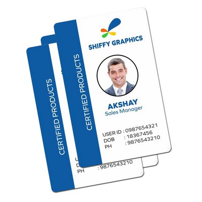 Full-Color PVC ID Card with Double-Sides and Glossy Finish (4" x 2.75")