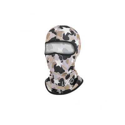 Four Seasons Printed Sun Protection Cycling Hood