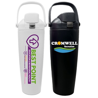 30 Oz. Stainless Steel Vacuum Insulated Tumbler with Carry Loop