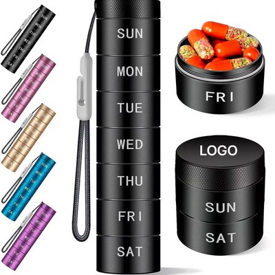 Metal Travel Pill Organizer