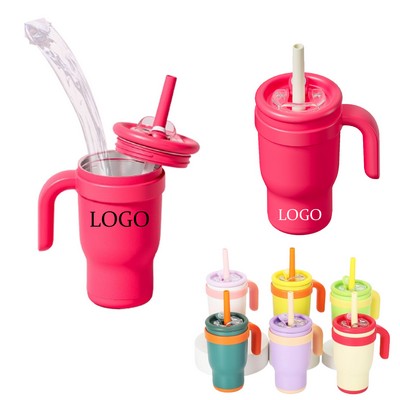 14-Ounce Stainless Steel Straw Cup