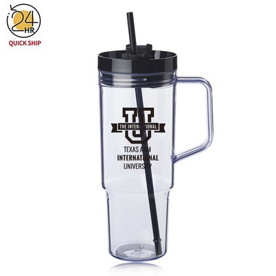40 oz. Lincoln Plastic Tumbler with Handle