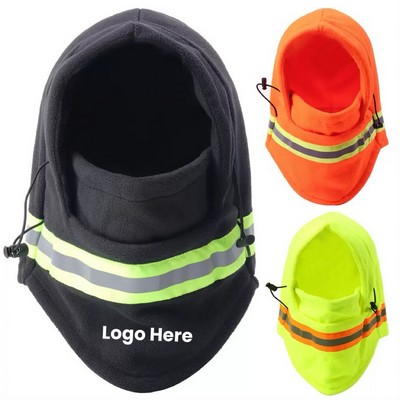 Polar Fleece Reflective Balaclava Mask Hat